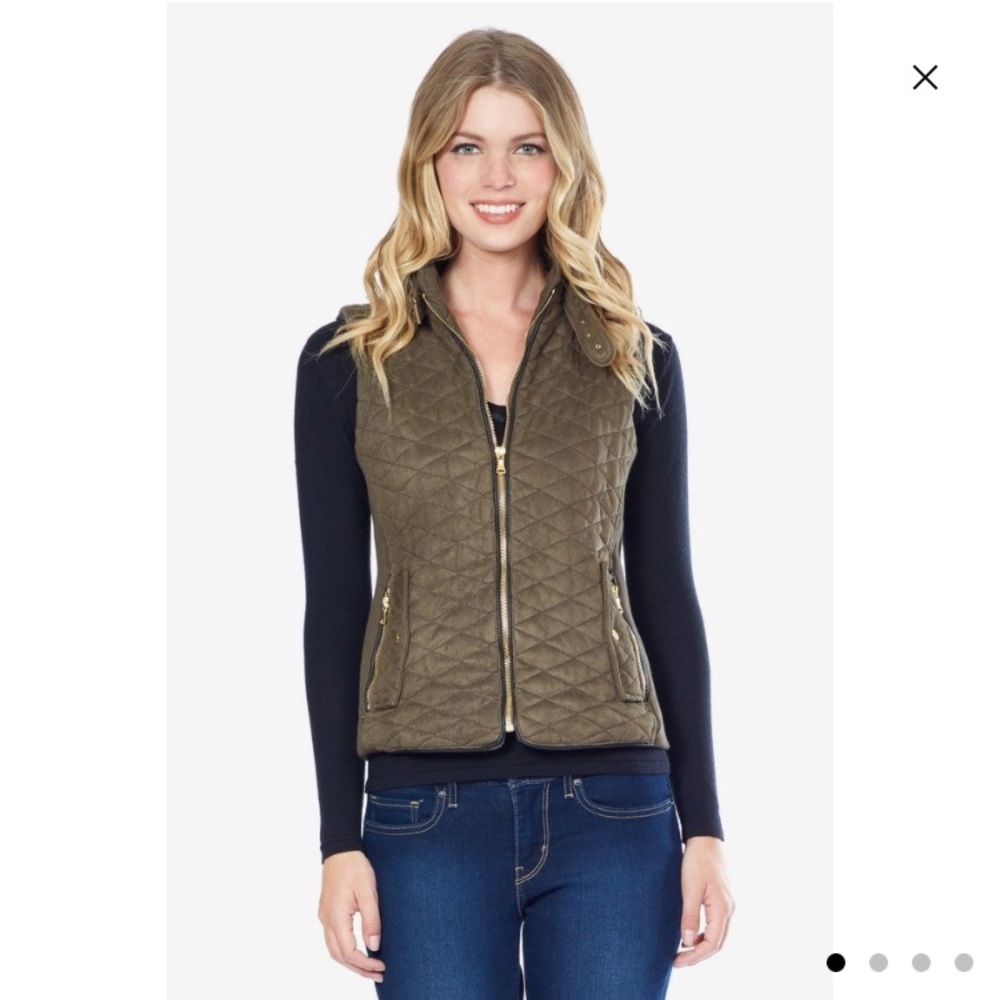 Fate Quilted Faux Suede Vest